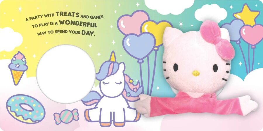 Hello Kitty Unicorn Party Hand Puppet Book