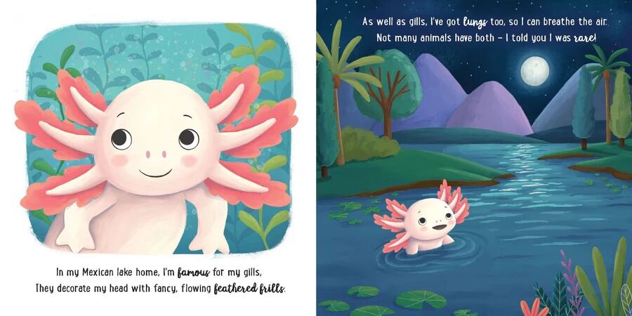 I Love Being an Axolotl Padded Board Book