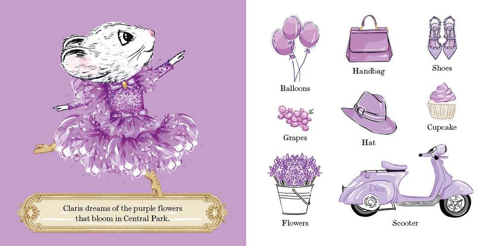 Claris The Mouse Board Book - Claris Loves the Rainbow