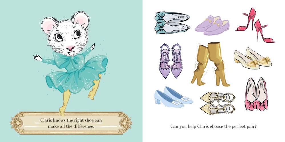Claris The Mouse Board Book - Claris Gets Dressed
