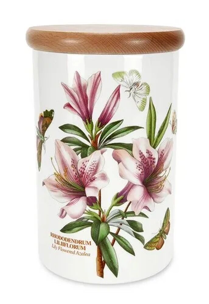 Portmeirion Botanic Garden Airtight Jar Extra Large - Lily Flowered Azalea