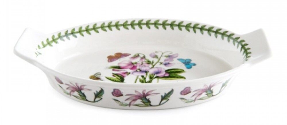 Portmeirion Botanic Garden - Oval Gratin Dish - 25cm Sweet Pea