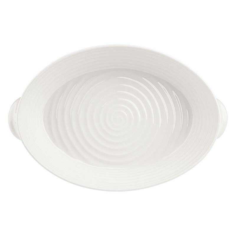 Sophie Conran for Portmeirion - White Large Oval Handle Roasting Dish
