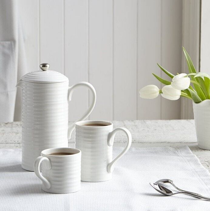 Sophie Conran for Portmeirion - White Short Mugs 230ml (Set of 4)