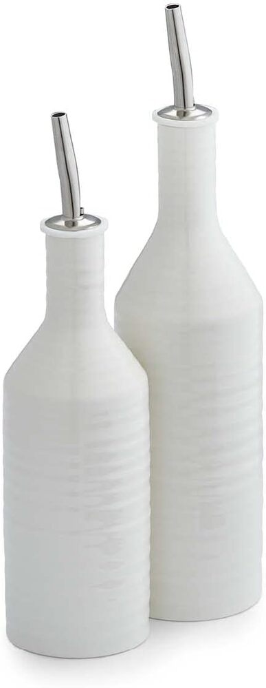 Sophie Conran for Portmeirion - White Oil & Vinegar Drizzler Set