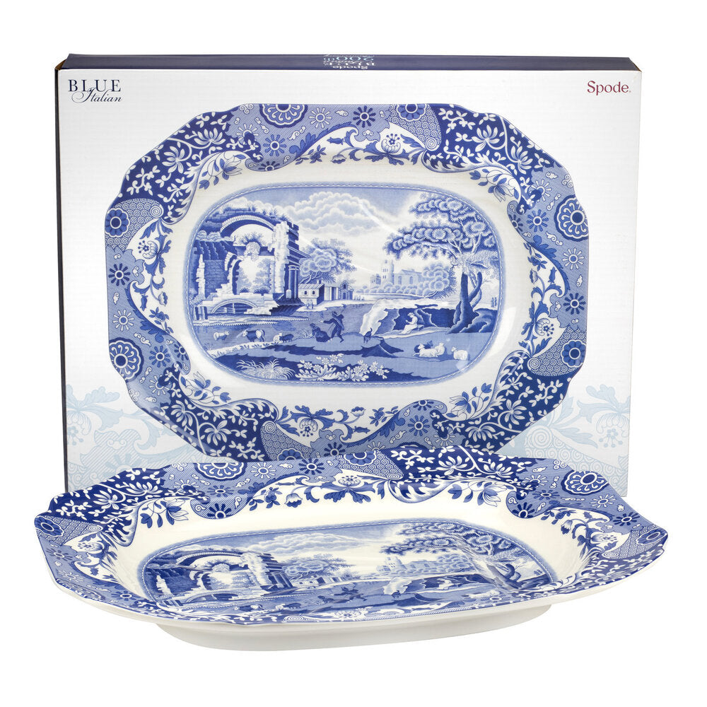 DAMAGED BOX - Spode Blue Italian - Platter - 53cm