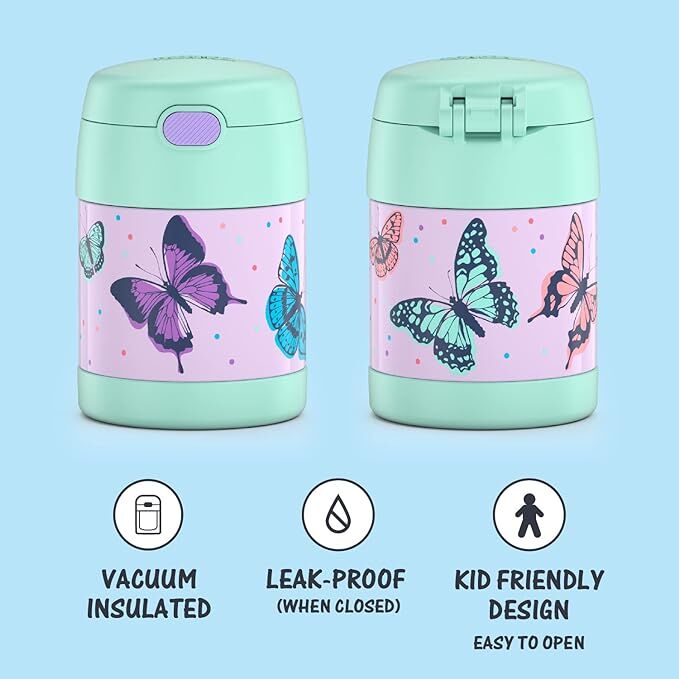 Thermos FUNtainer Vaccuum Insulated Food Jar Butterfly Frenzy 290ml