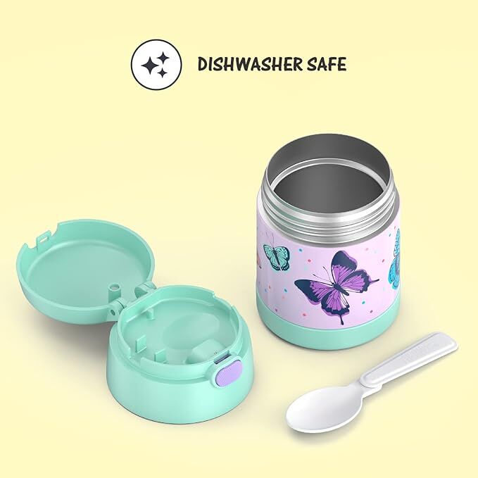 Thermos FUNtainer Vaccuum Insulated Food Jar Butterfly Frenzy 290ml