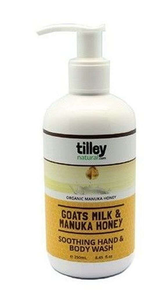 Tilley Soothing Hand & Body Wash - Natural Goats Milk & Manuka Honey 250mL