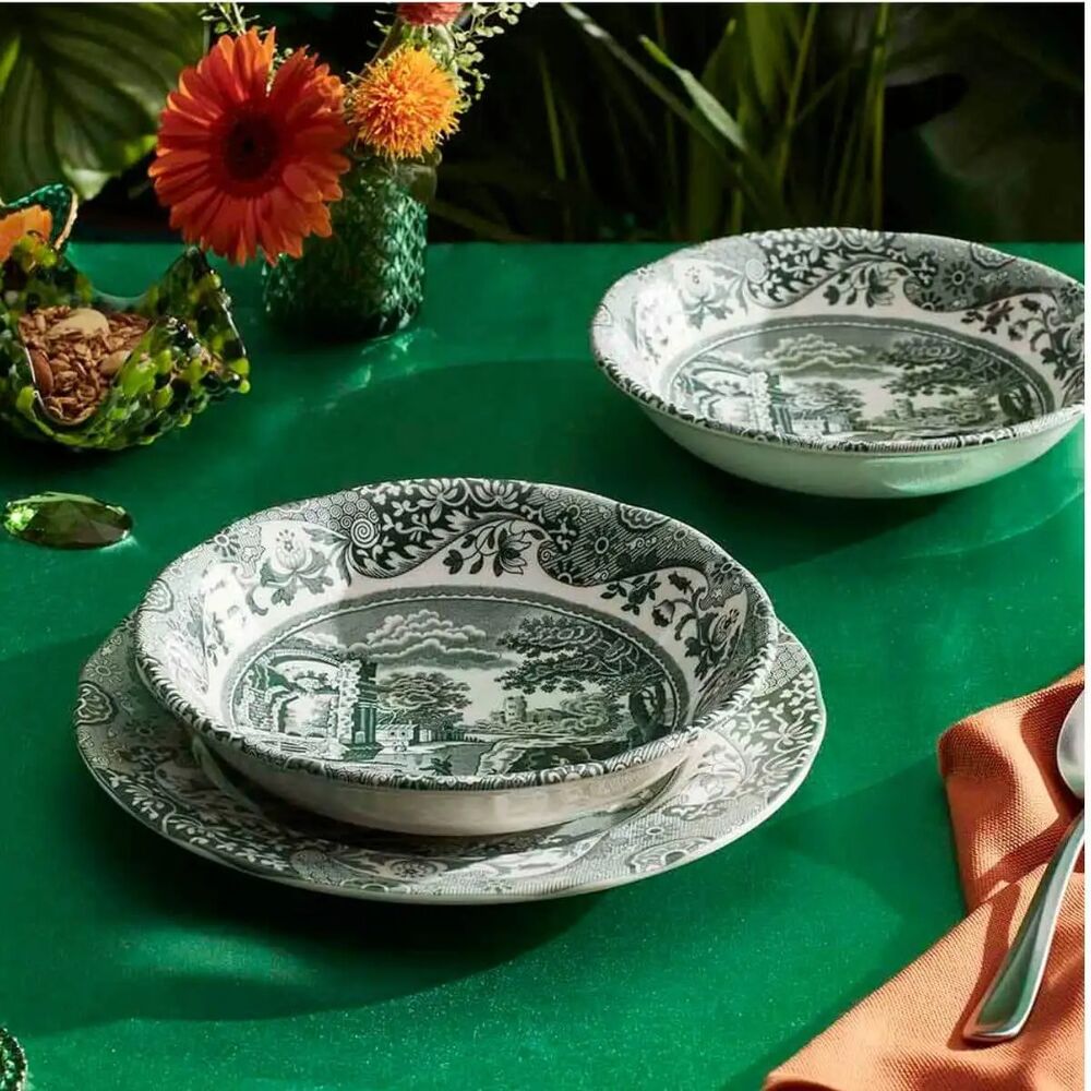 Spode Heritage Green Italian - Cereal Bowls (Set of 4)