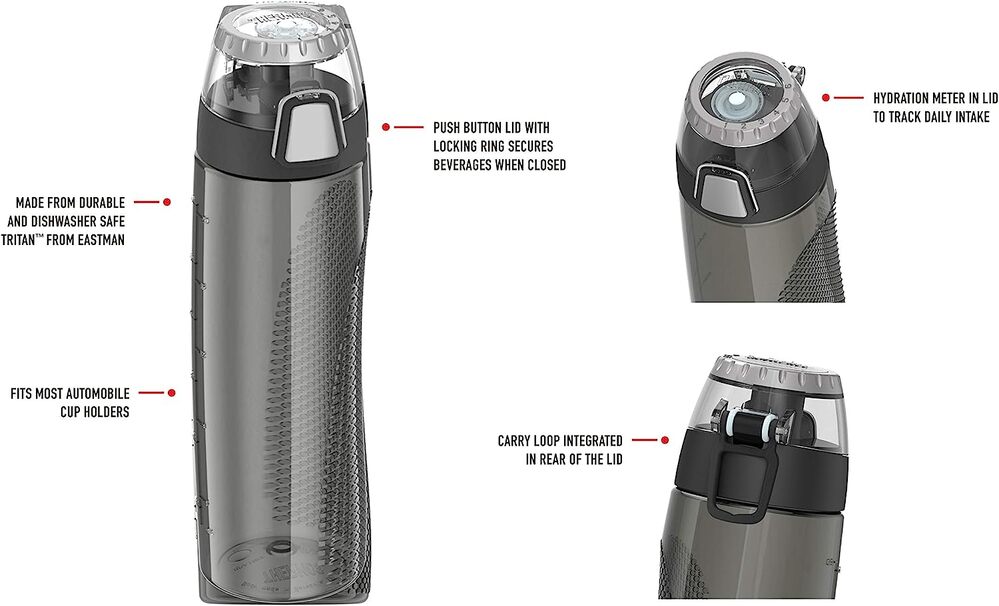 Thermos Eastman Hydration Bottle 710ml Black
