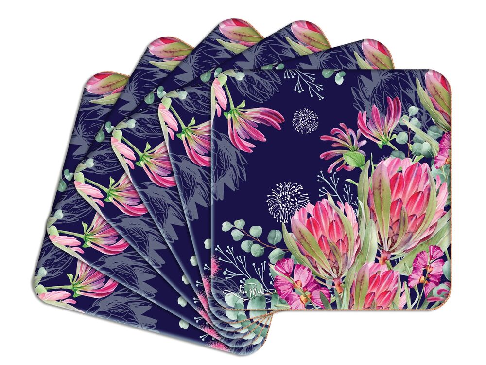 Lisa Pollock - Coasters Blush Beauty (Set of 6)