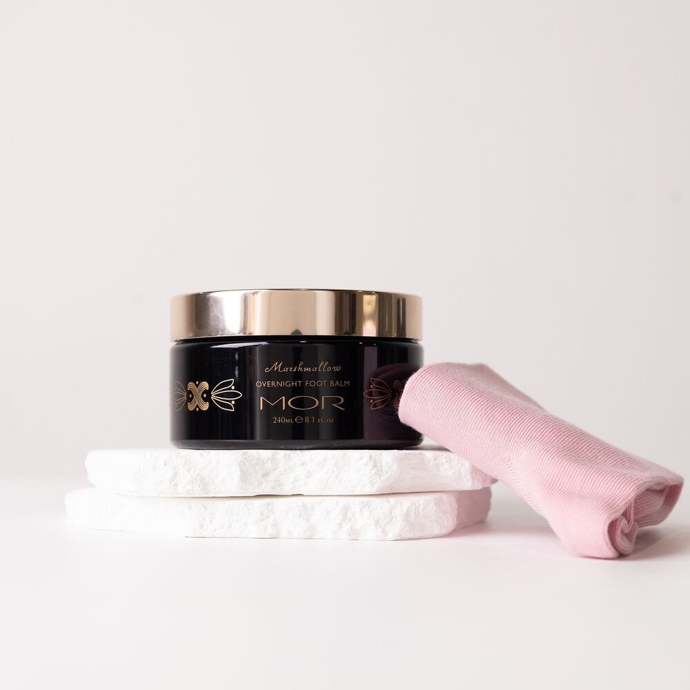 MOR Marshmallow Spa Overnight Foot Balm with Sockettes