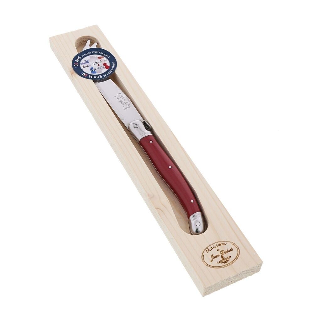 Jean Dubost Laguiole Maison - Cheese Knife Red Mixed Colours