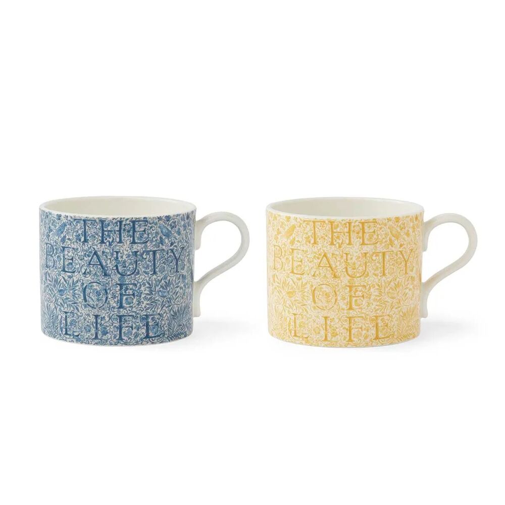 Spode Morris & Co - Beauty of Life Mugs - 340ml (Set of 2)
