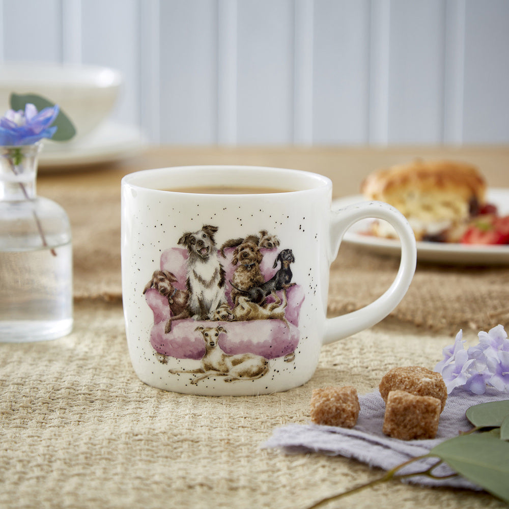 Royal Worcester Wrendale Mug - Movie Night
