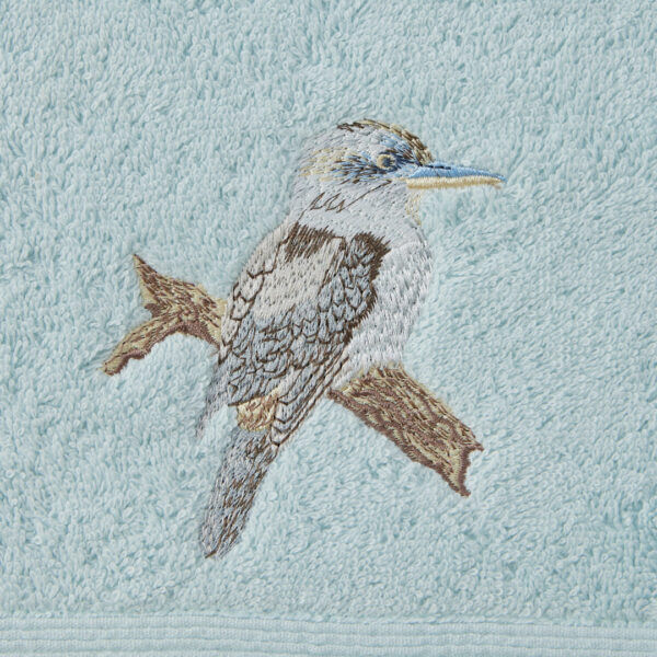Pilbeam Living - Kookaburra Face Washer - Blue Design