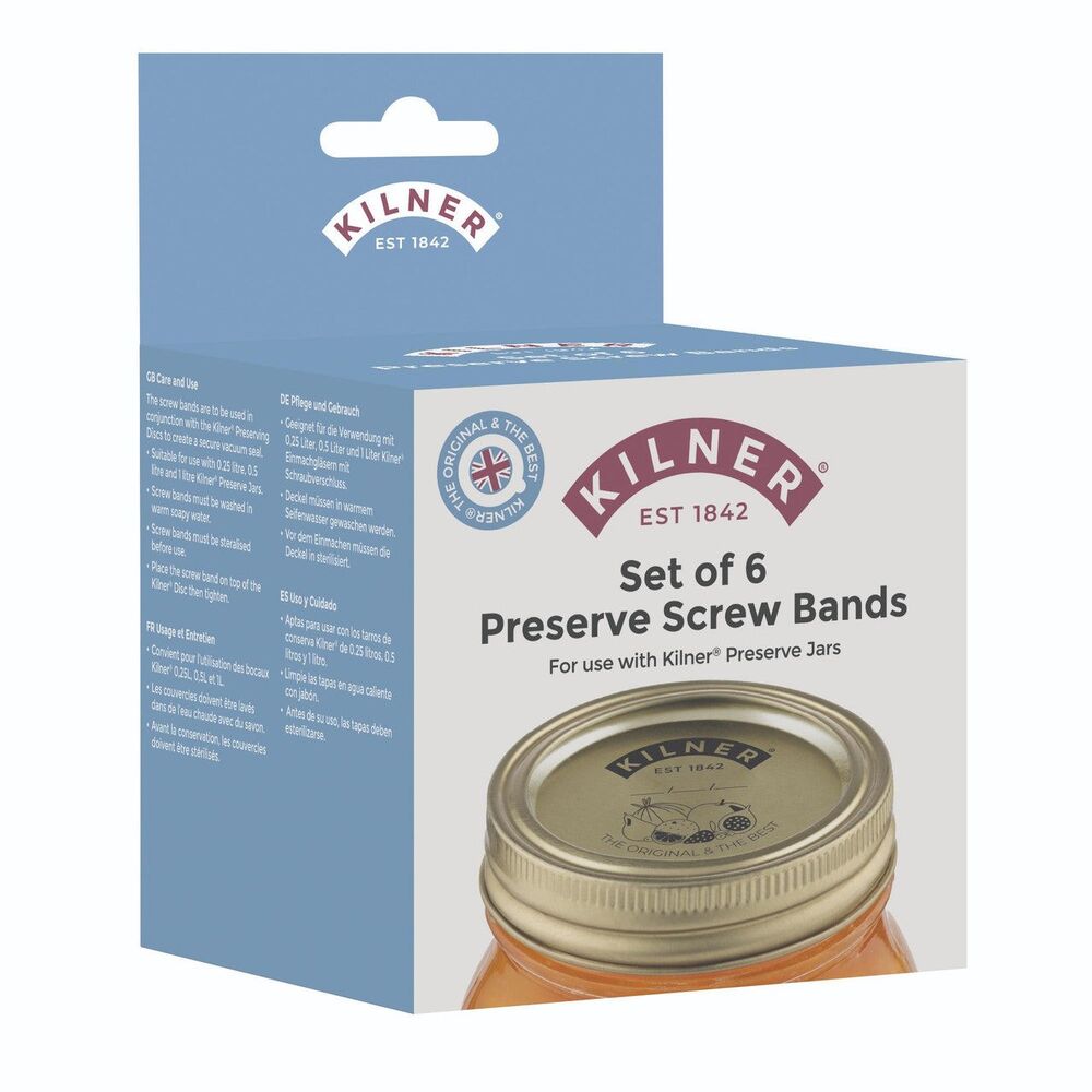 Kilner Genuine Screw Bands - Pack of 6
