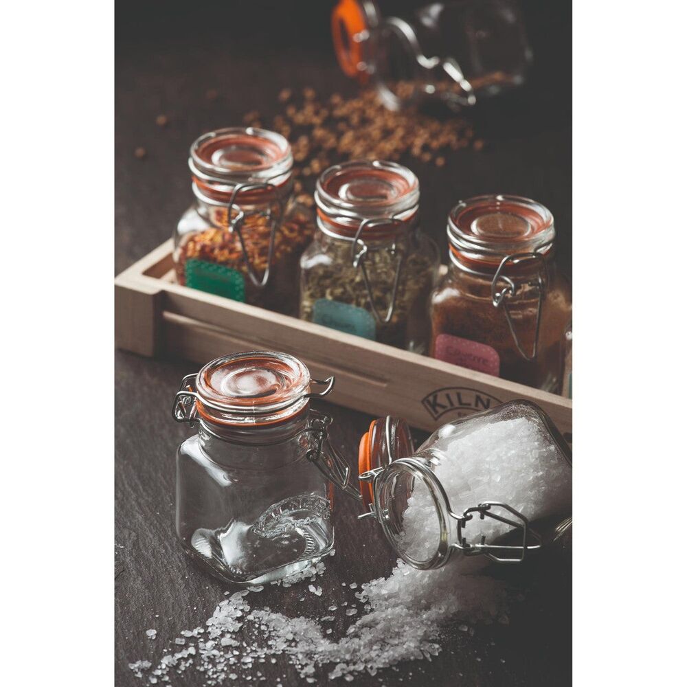 Kilner Square Clip Top Spice Jar - 70ml