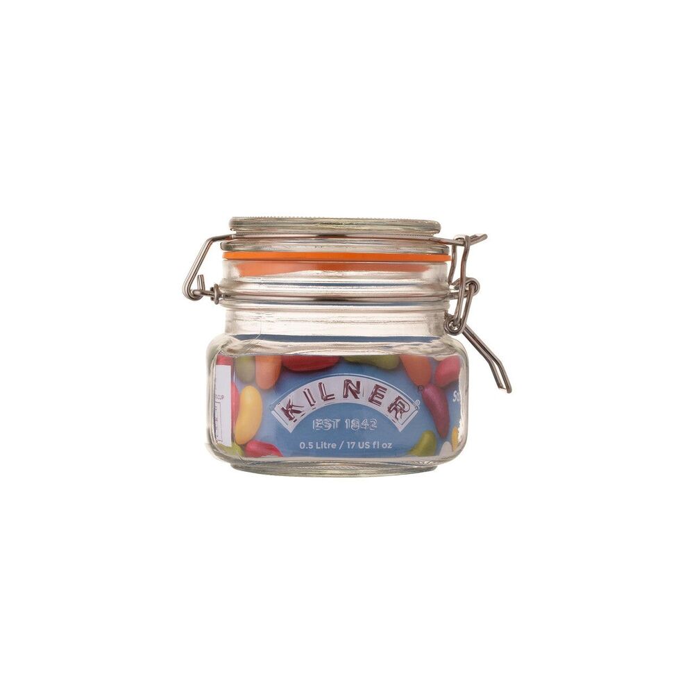 Kilner Square Clip Top Jar - 500ml