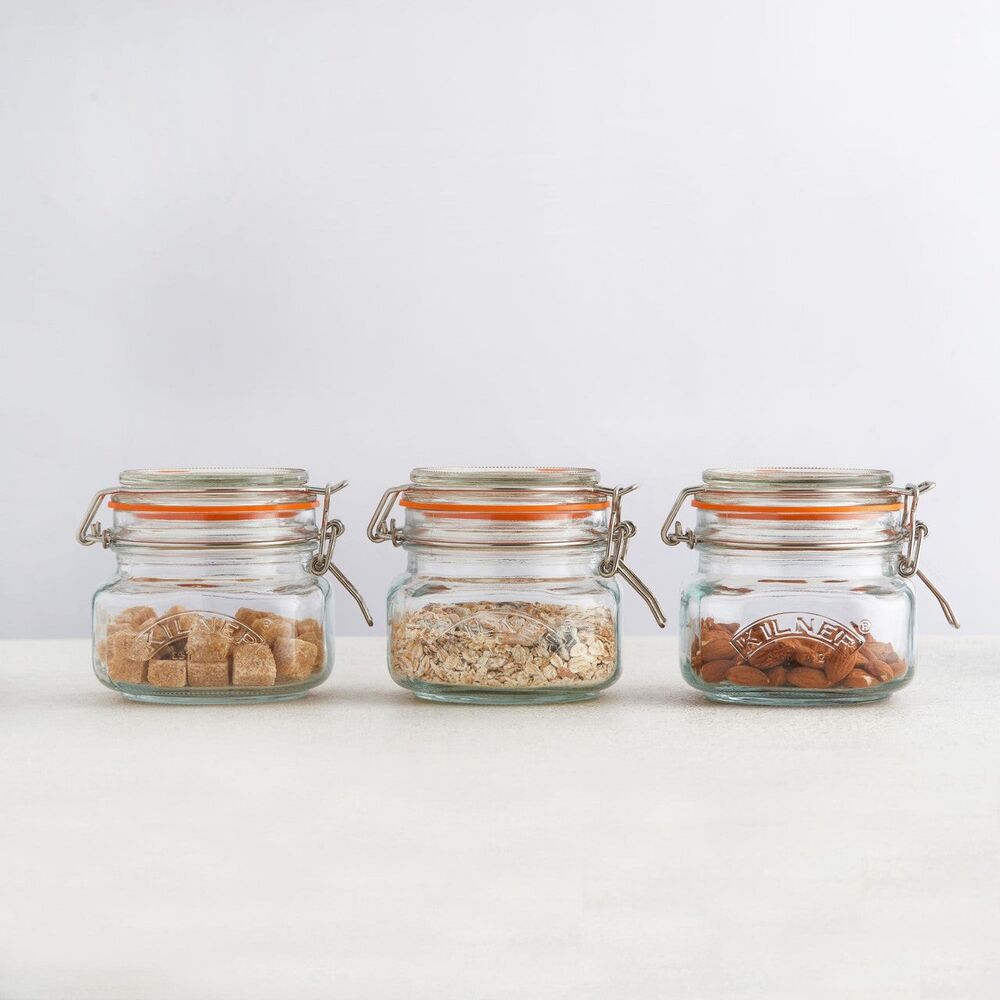 Kilner Square Clip Top Jar - 500ml