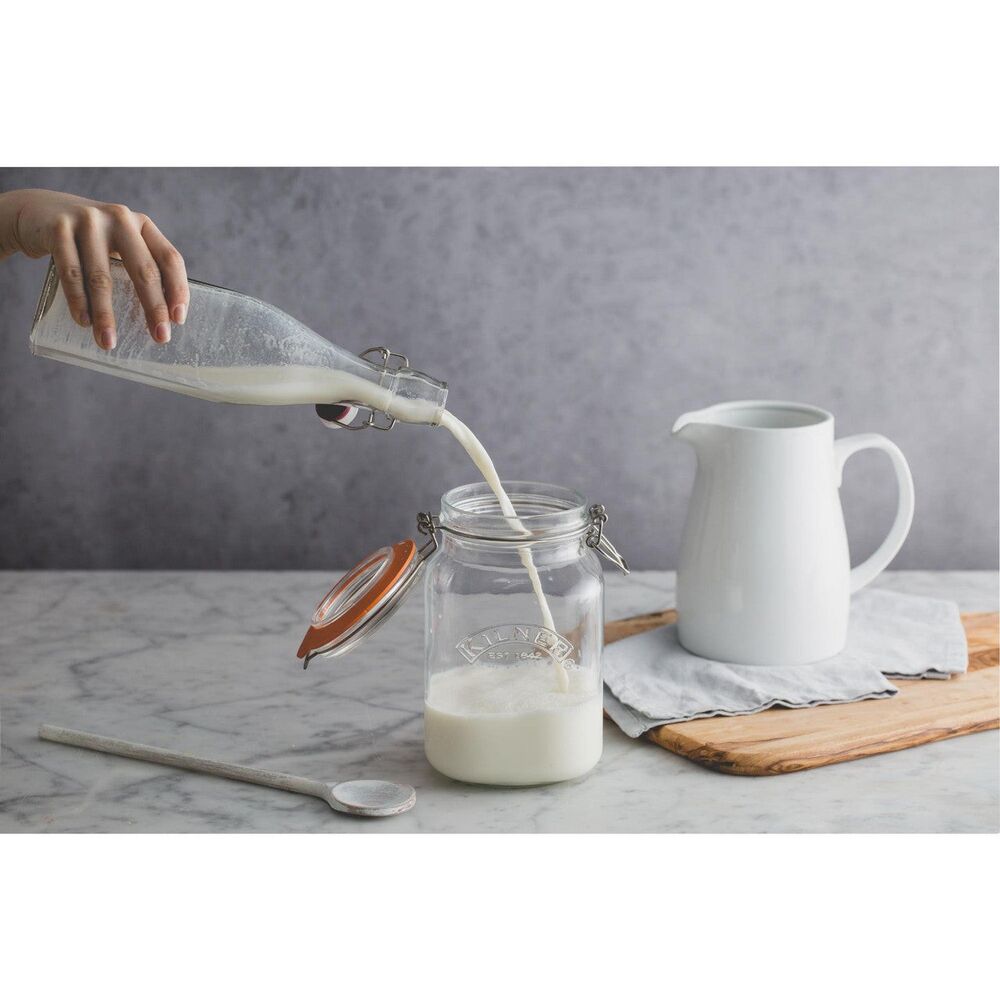 Kilner Square Clip Top Jar - 1500ml