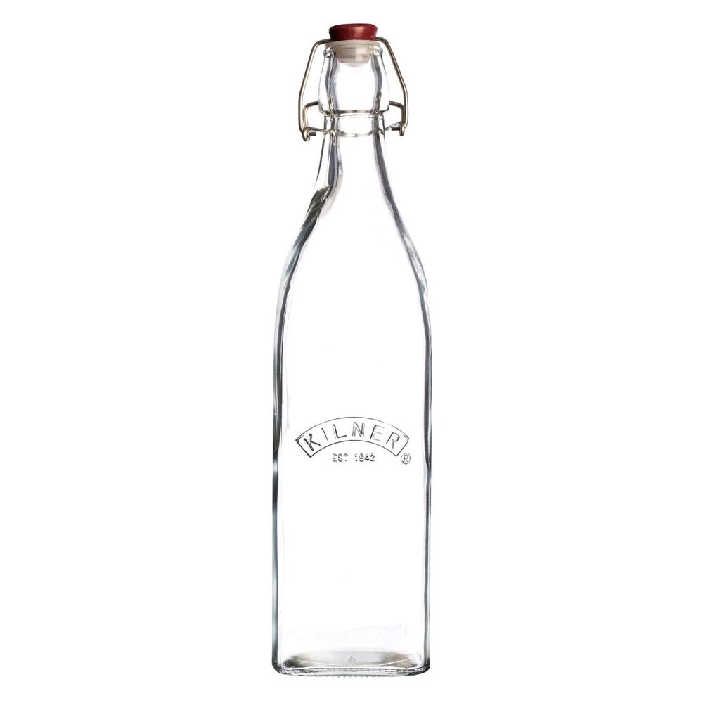 Kilner Square Clip Top Bottle - 1 Litre