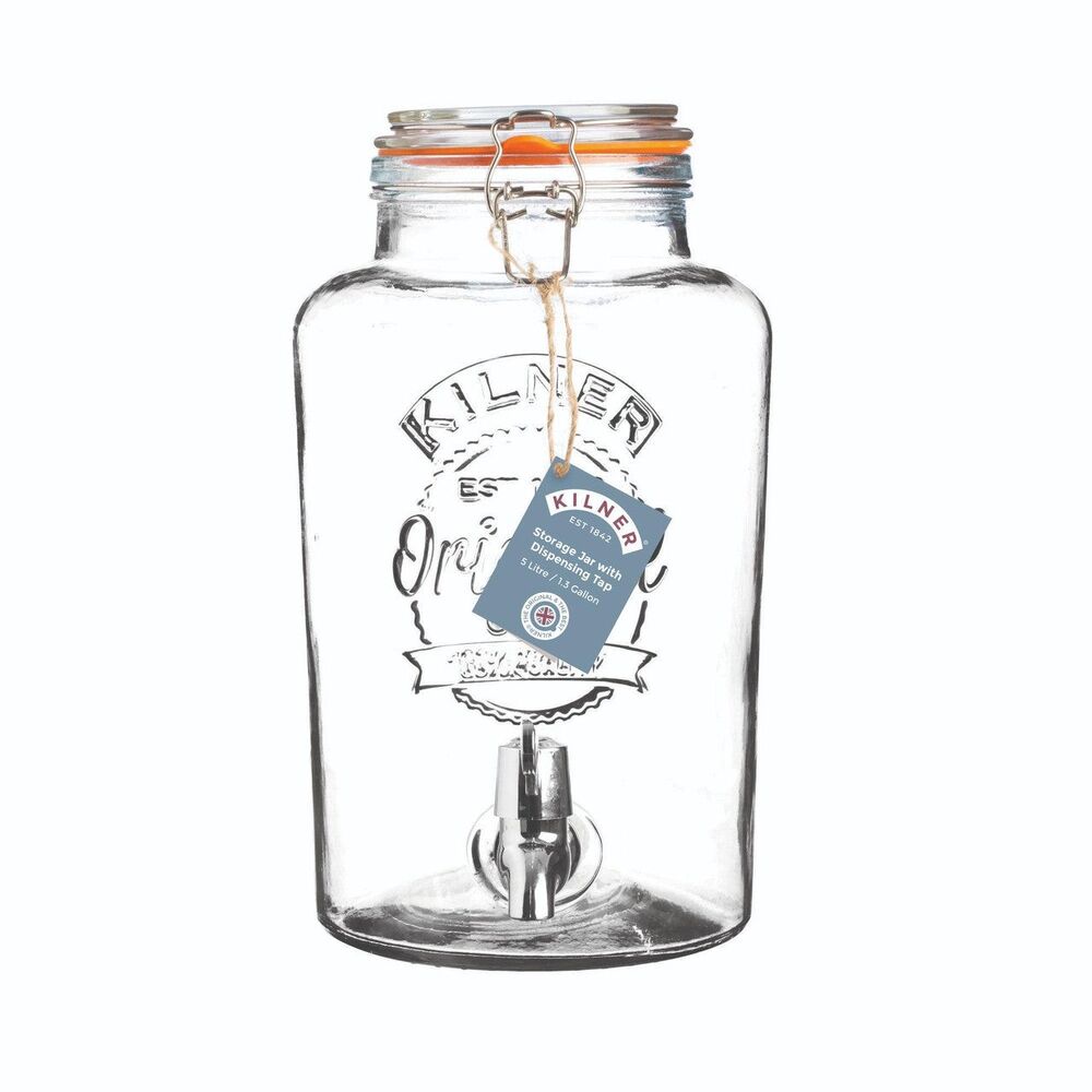Kilner Round Storage Jar With Dispensing Tap - 5 Litre