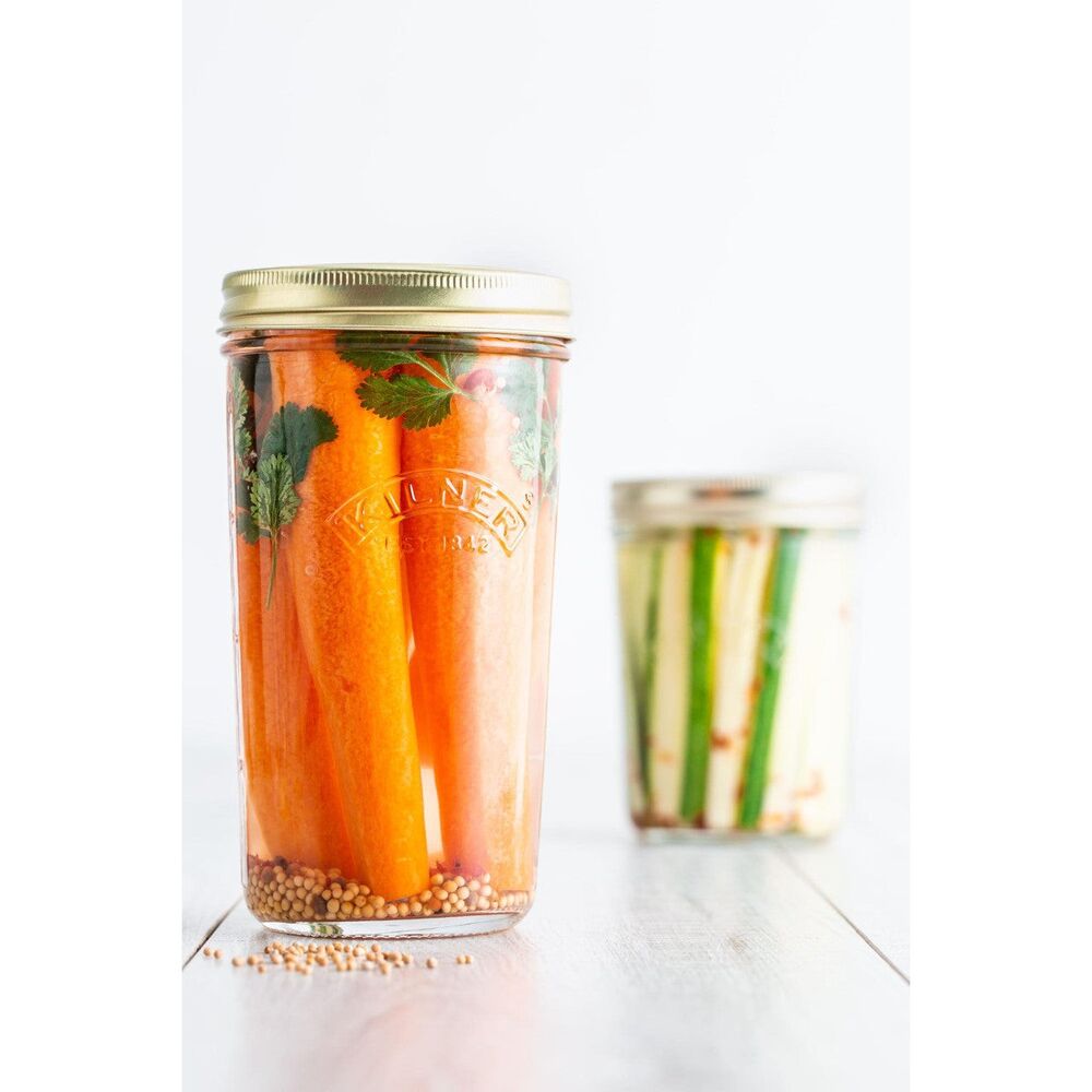 Kilner Wide Mouth Preserve Jars - Pack of 6 500ml