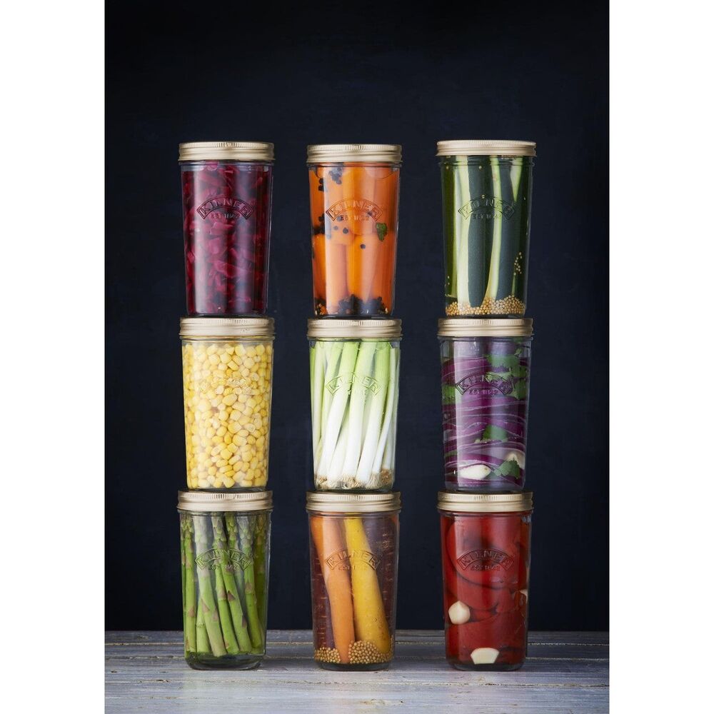 Kilner Wide Mouth Preserve Jars - Pack of 6 500ml