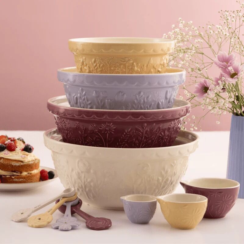 Mason Cash - In The Meadow Daisy Purple Mixing Bowl - 26cm