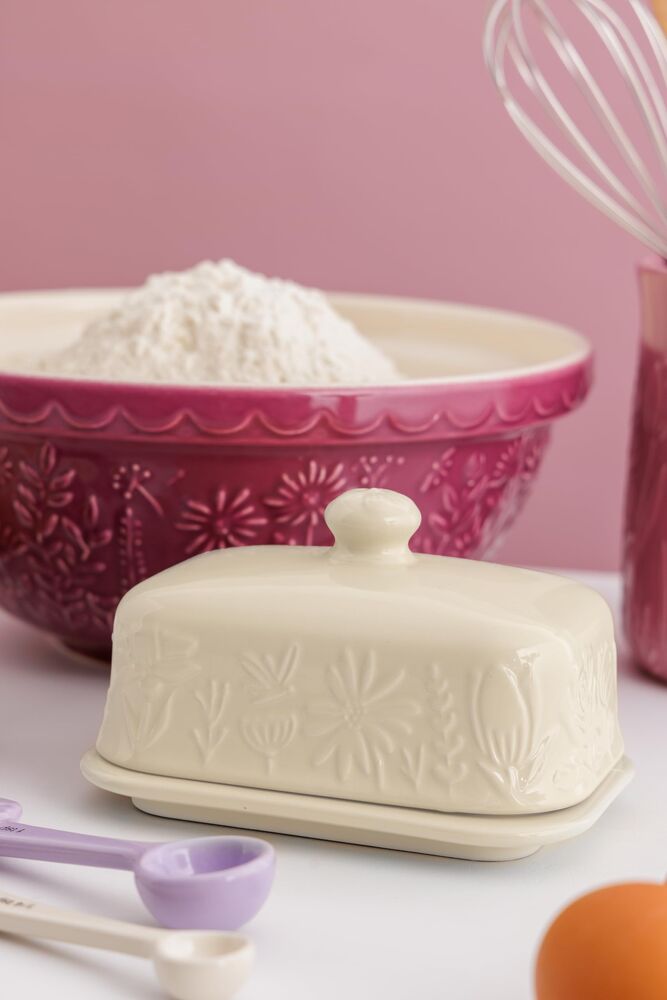 Mason Cash - In The Meadow Cream Butter Dish - 16cm
