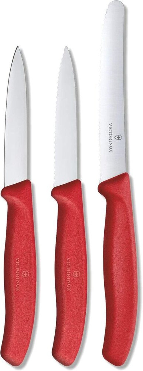 Victorinox Swiss Classic Paring Knife 3pc Set Red
