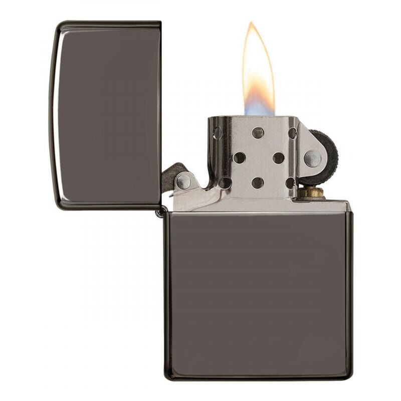 Zippo Gift Set - Lighter and Fluid - Black Ice