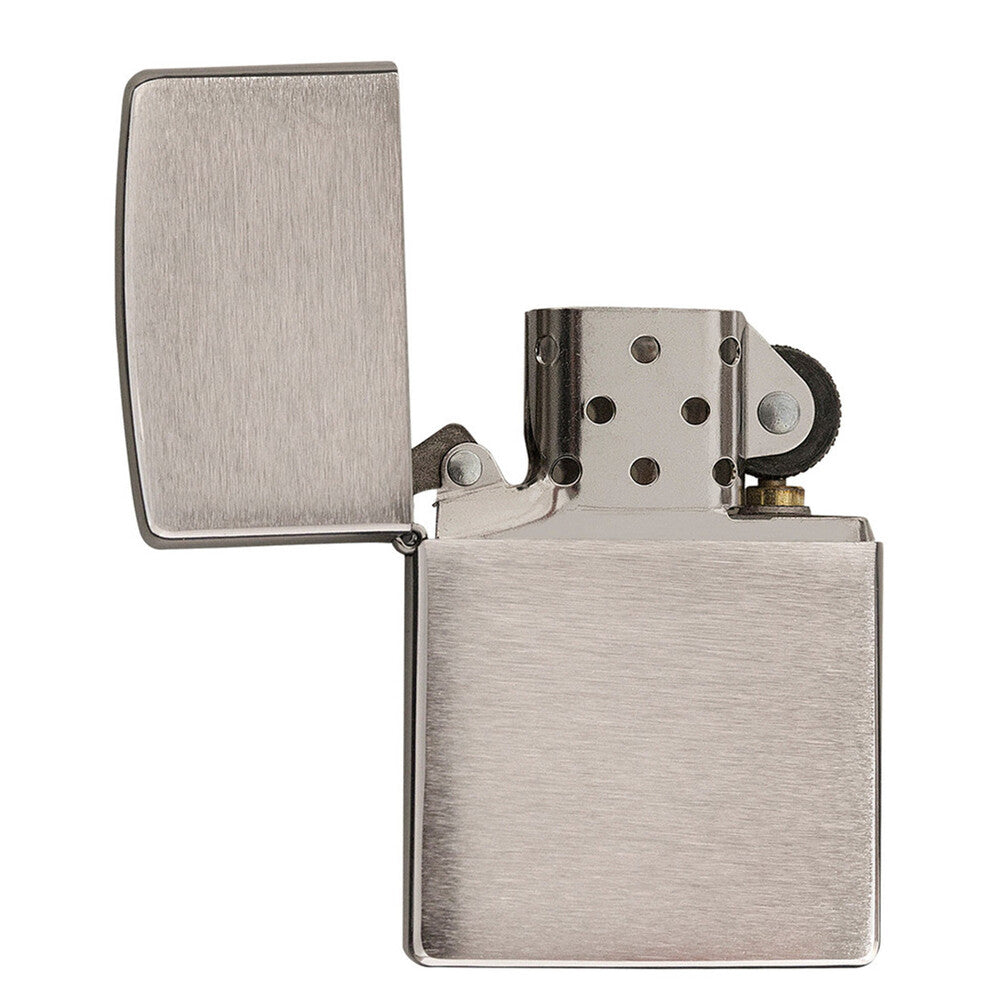 Zippo Lighter - Brushed Finish Chrome