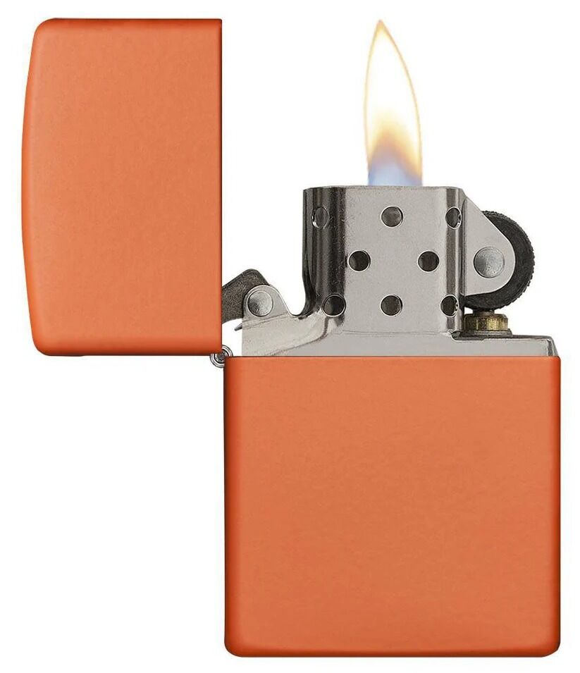 Zippo Lighter - Classic Orange Matte