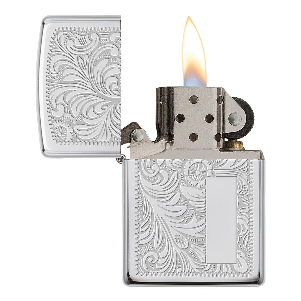 Zippo Lighter - Venetian High Polish Chrome