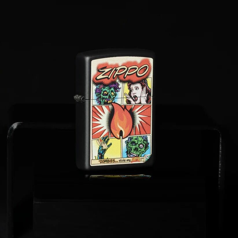 Zippo Lighter - Comic Zombies Design