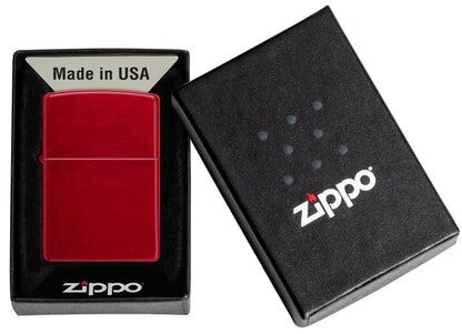 Zippo Lighter - Classic Candy Apple Red