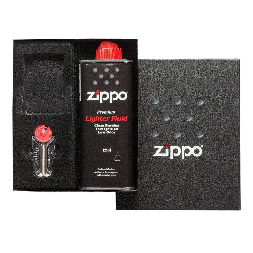 Zippo Gift Set upgrade - Fluid & Flints with Empty lighter slot