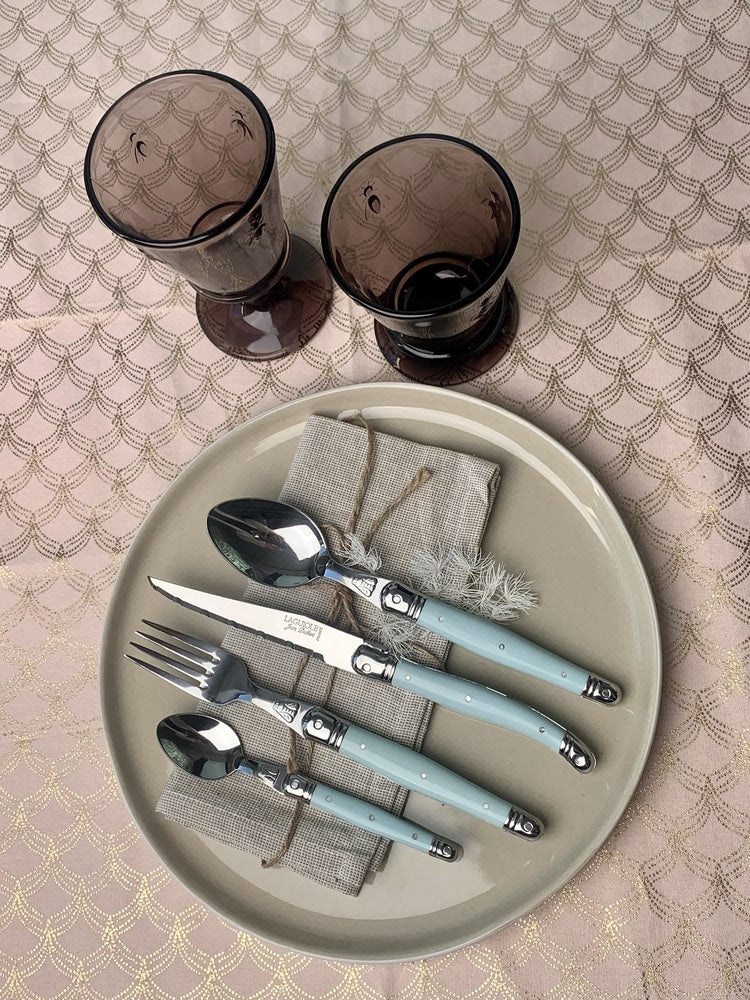 Jean Dubost Laguiole Simplicite - 24pc Cutlery Set Pastels