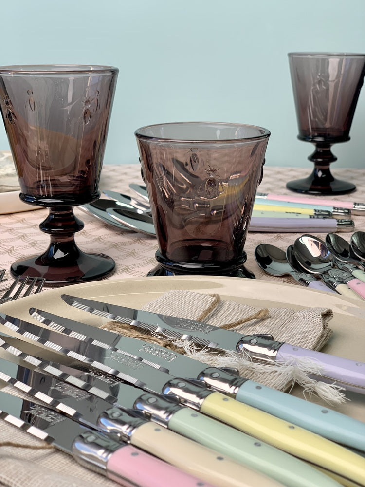 Jean Dubost Laguiole Simplicite - 24pc Cutlery Set Pastels