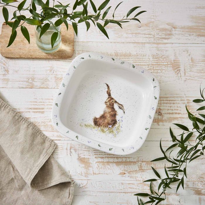 Royal Worcester Wrendale Square Dish - Harebells