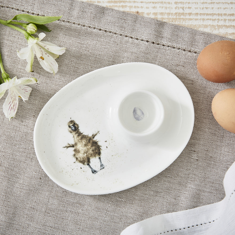 Royal Worcester Wrendale Egg Saucer - Gosling