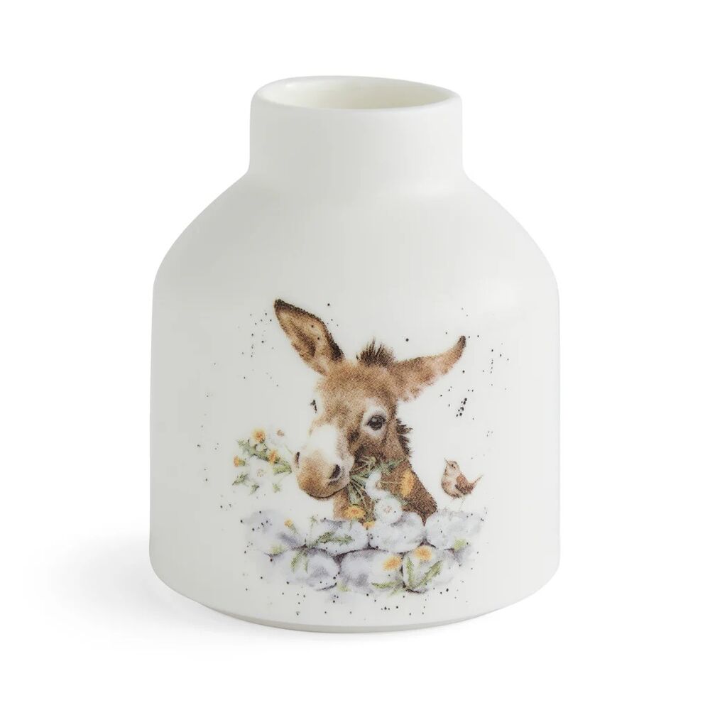Royal Worcester Wrendale Designs Vases - Bird, Ducks, Donkey (Set of 3)