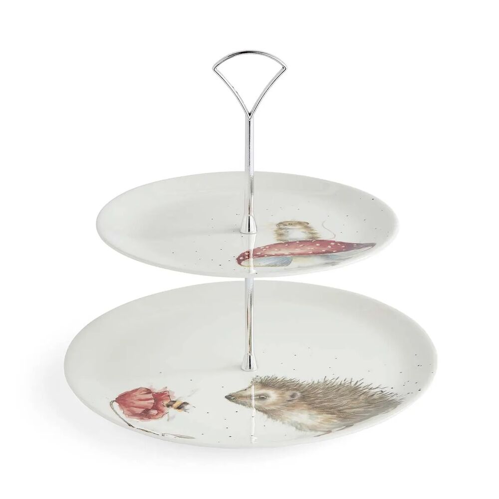 Royal Worcester Wrendale Designs 2-Tier Cake Stand - Mouse