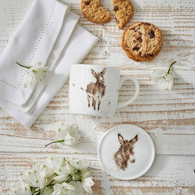 Royal Worcester Wrendale Mug & Coaster Set - Gentle Jack