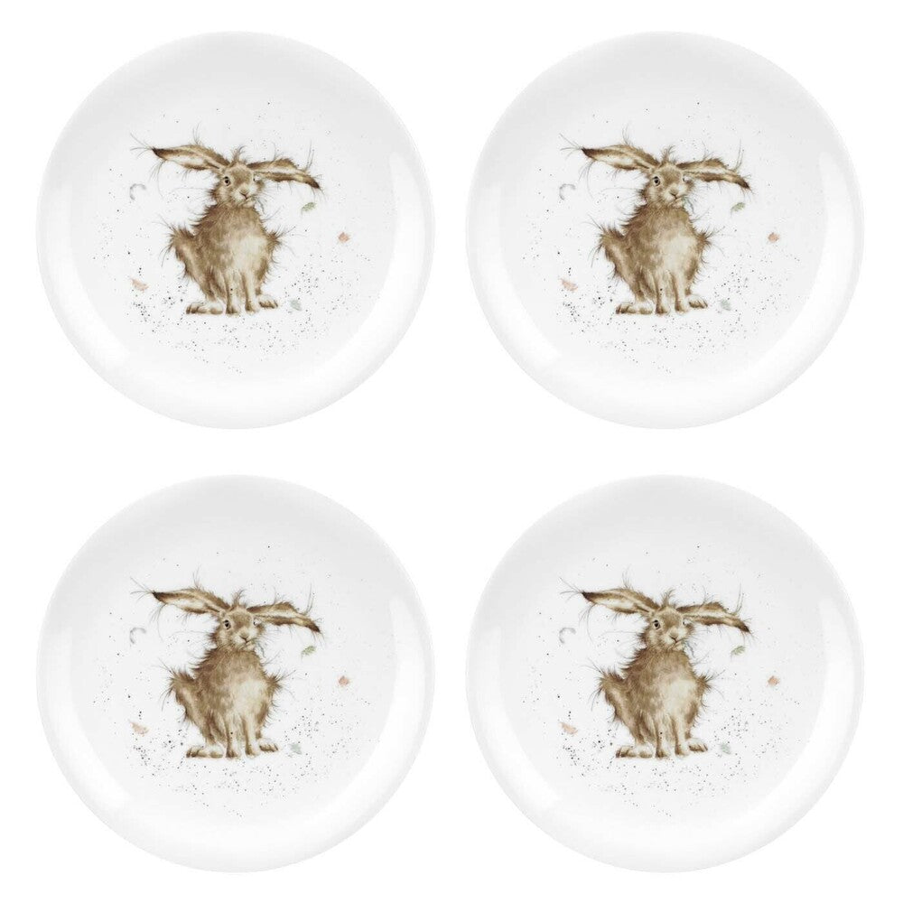Royal Worcester Wrendale Coupe Plates - Hare (Set of 4)