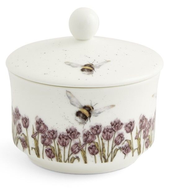 Royal Worcester Wrendale Sugar Bowl - 'Flight of the Bumblebee'