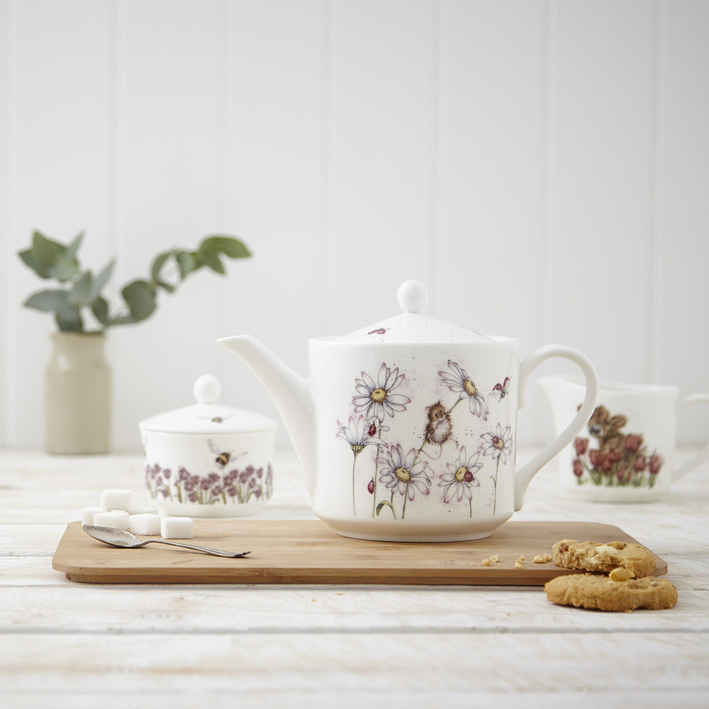 Royal Worcester Wrendale 1.13L Teapot - Oops A Daisy